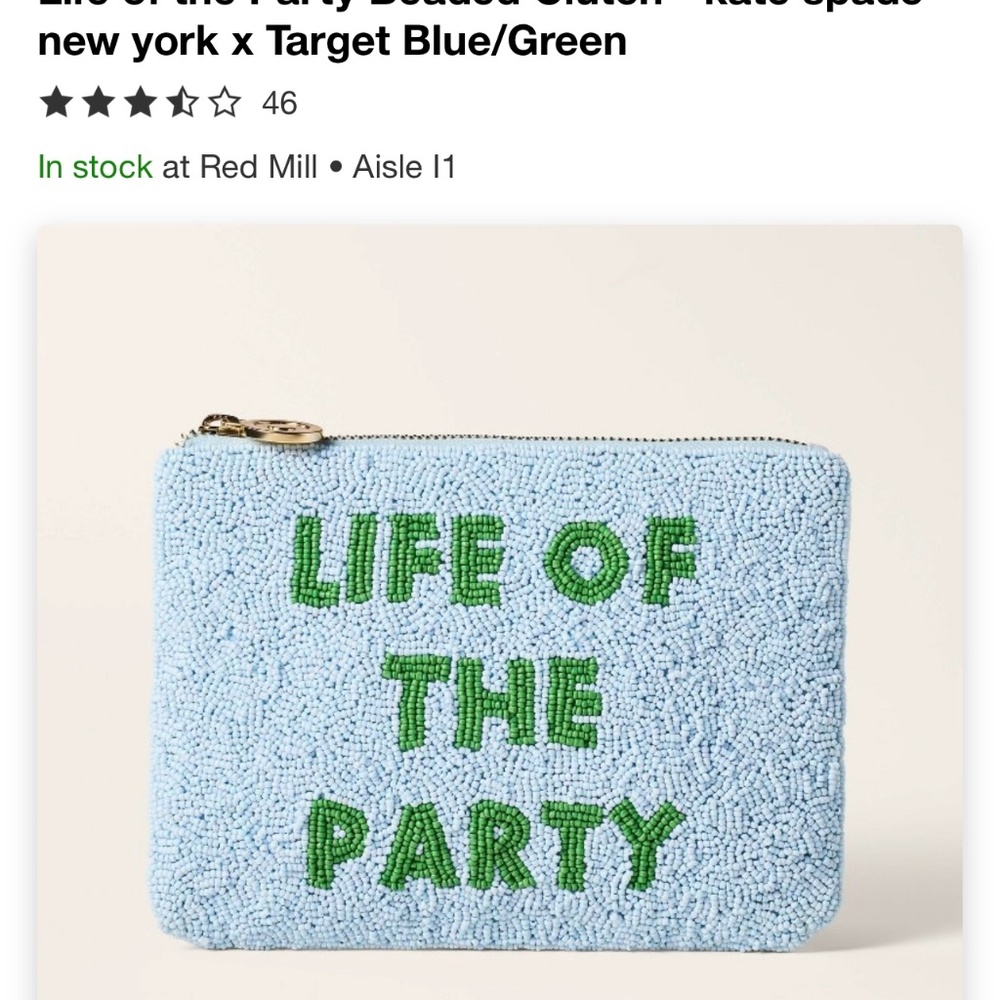 Kate Spade “Life of the Party” clutch